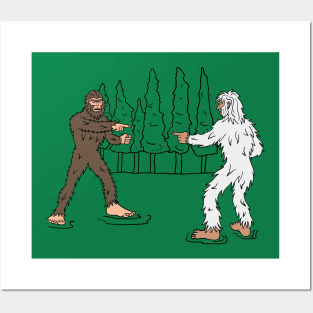 Yeti V/S Sasquatch Posters and Art